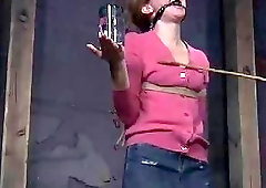 Slave will get punished if she drops jar of water