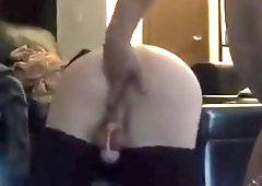 SISSY IN CHASTITY TAKES BIG COCK FOR FIRST TIME