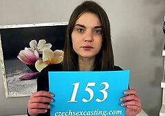 Hot brunette gets personal advice in casting session