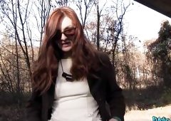 Hot Babe Giving Blowjob To Stranger