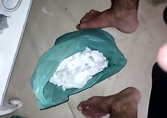 Grizzly masturbating too jerk that jism off