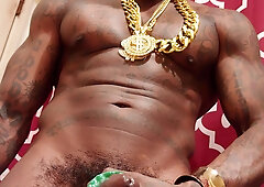 BIG BLACK COCK Idolize Hallelujah Johnson ( i'm the Real Sex Industry Star here's another Jizz Shot)