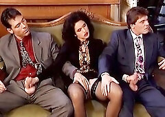 Superb German chicks are having great time whilst sucking those large jocks and getting drilled hard in this stylish German porn scene.