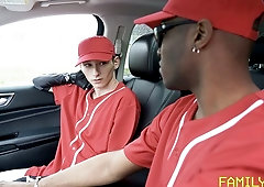 Justin Stone blacked by his coach Ethan Thomson