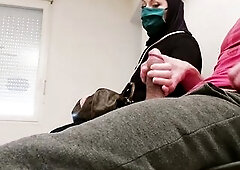 I take my ramrod out in the awaiting room in front of her...