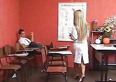 Dirty teacher tgirl seduces a student