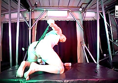 Muscular Fisted His Own Ass Before Riding Dildo - Axel Abysse