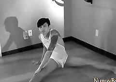 Japanese twinks nude yoga