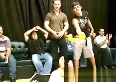 Male audience goes wild on gay stripper