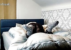 Part 1 Humping the Pillows. Downfreaks Satin Pillows, Down bag and Down Panties.