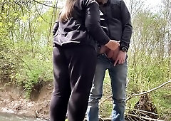 Stepmom with Large Butt Helps Me Cum