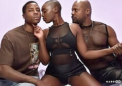 ZAAWAADI THREE-SOME - Soft Darksome Skin, Hard Ebony Dongs, Unfathomable Connection Screw