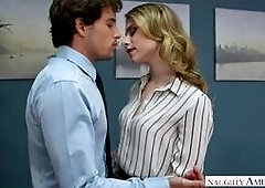 Office Problem Get Solved With A Cum All Over Blonde's Face