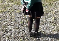 Black Stockings And Ankle Cuffs / Shackles Self Bondage Slavegirl With Verified Amateurs