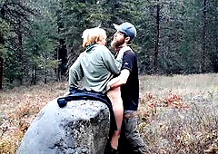 mother I'd like to fuck Gets Creampied on Forest Park Path