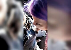See as this marvelous teen honey eagerly worships my jock in the car! See as that babe deepthroats each inch of me in the public parking lot, and even