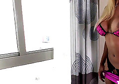 seductive titfucked trans queen facialized