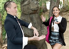 Astonishing model with big bottom Amirah Adara rides on a black dick