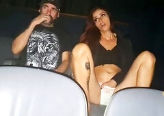 Wife fulfills fetish of gonna porn cinema!