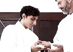 Skinny gay twink gets ass pounded