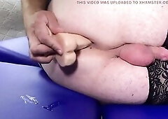 Sissy screwed her Butt with an sex tool