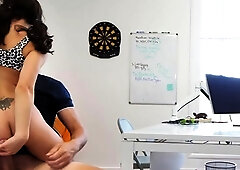 Brunette Teen Aria Valencia Gets Her Pussy Banged