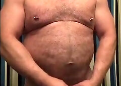 Amateur Daddy Bear Jacks Off In Bathroom Solo1rt