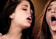 Three babes is all male was dreaming about before foursome