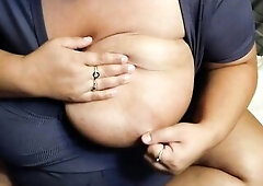 big beautiful woman Wife Shows off her Biggest Breasts in her fresh Top