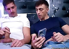 Naughty straight dude Arno Antino takes a piece of wild sexual advice from a guy friend