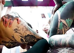 Inked Lovers Large Weenie Foursome Perky's Tattooed Adventure