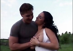 Brunette hair concupiscent slut was pleasured during the time that banging her throat so that guy banged her twat also