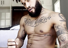 Tattoed muscle latin Andy Rodrigues cuming