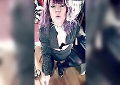 Clothed in a shiny silver suit with matching makeup, Miss Tina Snua tip to tails two cork 100 cigarettes. My faves, certainly! Richmond Superking Orig