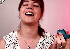 Sex Toy Review - Kisscool Clitoral Tapping Silicone Dildo with Finger Loop for Accessibility