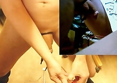 Paulannie takes electrostimulation deep into her urethra and experiences intense pleasure