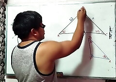 Chinese student Azaghal gets taught the ropes with internal ejaculation during class