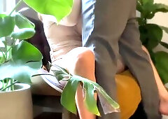 Tinder Date Has Gushing Climax, Then Sits On Chunky Jock