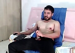 Daddy Masturbates and Cums After Coming Home From the Office