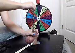 She Jams a 30cm Study All the Way Into His Big Wood - Frolicking BONDAGE & DISCIPLINE Roulette