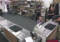 Busty latina trades dripping pussy for money