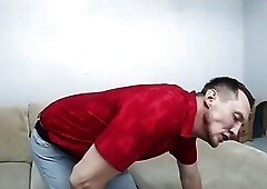 Poor gay gets ballbusting from his master before analtoying