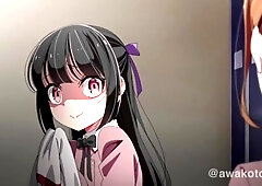 They masturbate in their gym clothes and then get naked and have sex.