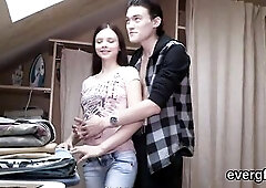 Breathtaking but penniless exgirlfriend gets tempted and paid for pounding kinky ally when her lover observse