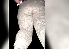 Milf pees in public and almost gets caught 3 times