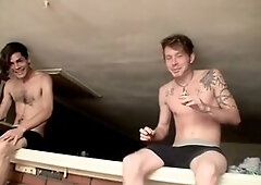 Cram, masturbation, young cumshot