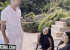 Nasty Colombian Most excellent Allies Share Massive Euro Schlong POV In Amateur three-Way