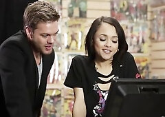 brunette hair, anal, ejaculation, hardcore, small, teens, tiny boobs, Holly Hendrix