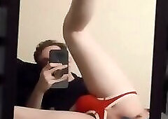Twink Fucking Himself With A Dildo