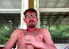 Solo have fun on the back porch